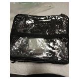 Extra Large Clear Toy Storage Bags with Tag & Pocket Versatile Waterproof Organizer Bags for Lego Bricks, Board Games, Building Blocks, Puzzles, Dolls, Books (Black-XL-Size-6 Pack) 6 pack - Retail: $3