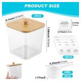 Laundry Pods Container, Laundry Room Organization and Storage Containers, Clear Organizer Jars with Lids, Labels and Measuring Scoops for Scent Beads, Dryer Balls, Lint 2 pack