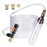 Enomol Gravel Vacuum for Aquarium Water Changer Fish Tank Cleaning Tools,Siphon Universal Quick Pump Aquarium Water Changing (50ft) - Retail: $46