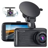 Milerong Dash Cam Front and Rear with Night Vision, Mini 1080P FHD Dash Camera for Cars, G-Sensor, Loop Recording, Parking Monitor, Motion Detection,WDR - Retail: $27