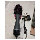 Dual Voltage Hair Dryer Brush with Negative Ion Anti-frizz Styler - Hot Air Volumizer for 110V-120V/220V-240V European and Travel Use - Retail: $50