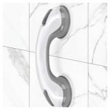 Shower Handle 1 Pack Grab Bars for Bathtubs & Showers, 12 inch Grab Bars for Bathroom with Strong Hold Suction Cup, Balance Bar Safety Hand Rail for Injury, Senior, Elderly Grey - Retail: $10