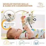 GOPO TOYS Baby Airplane Toys Montessori Silicone Pull String Fidget for Babies 18 Months+ Travel Toy for Plane, Car, and Stroller Teether & Sensory Play - Retail: $16