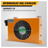 Jecoupoon AH0608T-CA Hydraulic Oil Cooler Cooled Radiator DC 12V 38W 1.3 Quare Meters Heat Dissipation 60L/min - Retail: $65