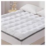 SAPHREAS 3 Inch Memory Foam Mattress Topper Queen Size with 8-20 inches Stretchable Pockets, Soft Pillow Top Mattress Pad for Back Pain Relief with Breathable Air Mesh Sides - Retail: $100