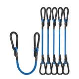 Inch Heavy Duty Carabiner Bungee Cord Outdoor with 190 Lbs Max Break Strength, Bungee Straps with Upgraded Carabiner Hooks for Luggage Rack, Cargo, Hand Carts, Bike, Camping, etc (Blue) 8 pcs  - Retai