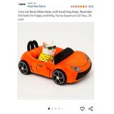 Sports Car Pet Bed - Orange Racing Car Design - Retail: $35