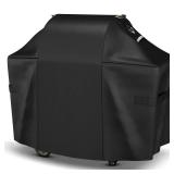 Ultimate Durable Grill Cover for Weber Genesis 300 & Genesis II 300 Series Grills,Heavy Duty Waterproof Rip-Proof 58" BBQ Cover,Fade Resistant 7130 Gas Grill Cover with Strap for Weber 3 Burner Grill 