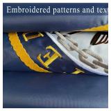 Embroidered United States Navy Flag 3x5-3Ply Heavy Duty 300D Nylon 4 Rows Sewn- All Weather 3x5 Navy Flag for Outdoor/Indoor with 2 Brass Grommets - Retail: $411