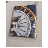 Embroidered United States Navy Flag 3x5-3Ply Heavy Duty 300D Nylon 4 Rows Sewn- All Weather 3x5 Navy Flag for Outdoor/Indoor with 2 Brass Grommets - Retail: $411