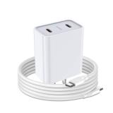 Samsung Charger Fast Charging Cord Android Charger for Samsung Galaxy A17 A16 A15 5G A35 A55 S24 Ultra A25 S23 FE S22 Google Pixel 8, 25W 2 Port USB C Phone Wall Plug Block, 6FT 60W Type C to C Cable 