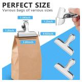 FINDMAG Chip Clip, 8 Pack Stainless Steel Bag Clips, Cute and Heavy Duty Snack Clips for Chip Bags, Food Packages, Fridge, Kitchen Storage and Food Organization - Retail: $8