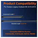 Euplokeer Qty (2) Front Hood Strut Lift Support Compatible with Subaru Legacy Outback B4 2015-2019, Bonnet Shock Strut Replace OE# 57251AL00A 57251AL02A - Retail: $23