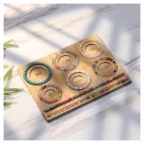 Petoysoso Bead Board for Jewelry Making, Bamboo Beading Board for Jewelry Bracelet Making, DIY Bracelet Bead Board - Retail: $9