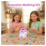 COO&KOO Charm Bracelet Making Kit, A Unicorn Girls Toy That Inspires Creativity and Imagination, Crafts for Girls Ages 8-12 with Jewelry Making Kit Perfect Gifts for 6 7 8 9 10 Girl Self-Expression! -