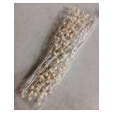 10 Pack Holly Berry Stem Picks, 14.4" Decorative Wire Berries Twig Stem Artificial Sprays for Christmas Tree Branches Fillers Decoration, Holiday Decor, Wreath Garland, Home DIY Crafts (10, White) - R