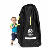 V VOLKGO Super Extra Large Stroller Bag for Airplane with Padded Backpack Shoulder Straps, Double Stroller Cover for Air Travel, Jogger & Carrier - Fits All, Gate Check Bag, Waterproof Travel Cover. -