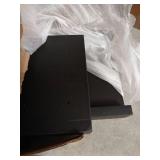 BESLCEID 31-inch bamboo stove rack for above the hob, kitchen bamboo spice rack, supports up to 50 pounds. Bamboo stove rack for storing spices and kitchen utensils. (Black)