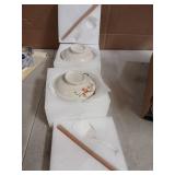 Ceraozmus Ceramic Ramen Bowl Set, 800ml, with Lid, Spoon and Chopsticks, Japanese Vintage Large Soup Bowls Instant Noodle Bowl Asian Tableware (Dird*2)