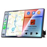 7 Inch Portable Touch Screen Car Stereo with Wireless Carplay & Android Auto,Mirror Link,Bluetooth,AUX,FM,Siri,Voice Control for All Vehicles (H502 PND) - Retail: $75