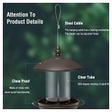 Youvip Metal Roof Bird Feeder - Chew Proof for Outdoor Hanging Wild Bird Seeds. Bronze - Retail: $19