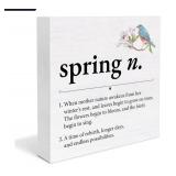 Spring Definition Wall Art Block - Retail: $18