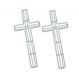 Wire Cross Frame Forms - Set of 2 - Retail: $15