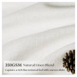 Cream Patio Sliding Door Curtains 70 Width 90 Inches Long Pinch Pleated Curtain Drape with Hooks Rings Light Filtering Ivory Semi Sheer Extra Wide 70x90 Drapes Panel for Living Dining Room 1 Panel - R