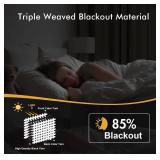 MIULEE Baby Pink Blackout Curtains - Bedroom Window Treatment Curtains Thermal Insulated Room Darkening Drapes for Living Room Kitchen Grommet Top Light Blocking Drapery, 40 x 54 Inches Long, 2 Panels