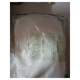 Biscaynebay Textured Fabric Tablecloths 60x84 Inches Rectangular, Ivory Water Resistant Tablecloths for Dining, Kitchen, Wedding, Parties etc. Machine Washable - Retail: $18