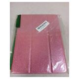 INFILAND for iPad 9th/8th/7th Generation Case 2021/2020/2019 10.2 inch, Glitter Slim Protective Cover with Clear Back, Pencil Holder for Kids Girls for iPad 7/8/9 Gen, Pink - Retail: $10