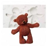 3D Teddy Bear Doll Silicone Fondant Mold Chocolate Candy Sugar Craft Gum Paste Mould Paper Clay Soap Candle Mold Cake Decoration Tool - Retail: $13