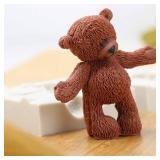 3D Teddy Bear Doll Silicone Fondant Mold Chocolate Candy Sugar Craft Gum Paste Mould Paper Clay Soap Candle Mold Cake Decoration Tool - Retail: $13