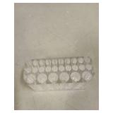 Clear Acrylic Makeup Eyeliner Lip Liner Holder Organizer 26 Spaces ( Couple Small Chips)