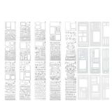 29pc Calendar for Planners Stencils, Template Set for Habit Trackers and Art Projects, Includes 20 Design Layouts and 3 ABC Stencils - Retail: $12