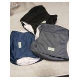 Wegreeco Washable Male Dog Belly Band (Stylish Pattern) - Pack of 3 - Washable Male Dog Belly Wrap, Dog Diapers Male (Black, Charcoal, Navy, Large) - Retail: $20