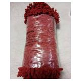 OLANLY Toilet Rugs U-Shaped 24x20, Extra Soft Absorbent Chenille Contour Bathroom Rugs for Toilet, Dry Quickly, Machine Washable, Non-Slip Bath Mat, Burgundy - Retail: $37