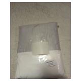 Queen Bed Skirt, Grid Plaid Soft Quadruple Pleated Ruffle Bed Skirt, Tailored Dust Ruffle 18 Inch Drop Easy Fit, Machine Washable Grey - Retail: $20