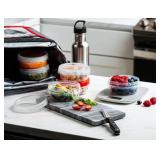 ELEGANT DISPOSABLES (8 Ounce 10 Pack) Clear Twist cap Containers with Clear Top Screw on Lids Twist Top Food Storage Freezer Containers - Retail: $16