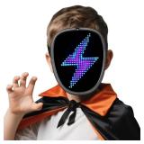ORWINE Halloween LED Mask for Kids, Light Up Masks with Gesture Sensing, Halloween Masks LED Lighted Face Transforming Mask for halloween Costume Cosplay Party Birthday Gifts for Teen Boys Girls - Ret