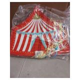 BLUE PANDA Pull String Circus Pinata - Small, 16.5 x 3 x 13 In, Red, Blue & Yellow - Carnival Pinata & Party Decoration - Pull String for Kids for Circus Themed Birthday Party - Retail: $32