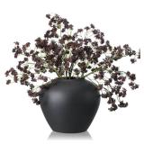 Thiccywoov 3 Pcs Plum Faux Berry Stems Artificial Dusty Sedum Berry Stems Picks Branches Faux Spray for DIY Holiday Farmhouse Home Mantel Harvest Decorations (16 Inch) - Retail: $19