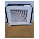 16" x 20" Matted to 11" x 14" Thin Gallery Frame Black - Threshold: Modern Style, Beveled Acid-Free Mat, MDF Composite