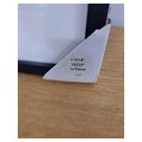 16" x 20" Matted to 11" x 14" Thin Gallery Frame Black - Threshold: Modern Style, Beveled Acid-Free Mat, MDF Composite