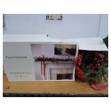 Asymmetrical Berry Pine Christmas Garland - Threshold