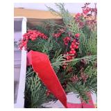 Asymmetrical Berry Pine Christmas Garland - Threshold