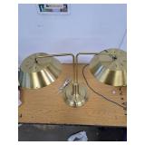 Brass Double-Shaded Table Lamp - Hearth & Hand with Magnolia - Retail: $80