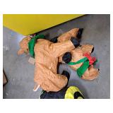 Inflatable Christmas Santa and Reindeer Lawn Decoration - Retail: $75