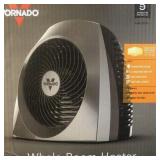 Vornado VH240+ 1500-Watt Black Indoor Electric Fan Space Heater Charcoal gray - Retail: $60
