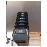 1500-Watt Black Indoor Electric Oil-Filled Radiator Convection Radiant Space Heater with Remote Control for Living Space  (Missing 2 wheels)- Retail: $100